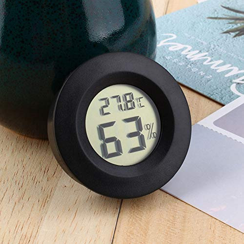 Atyhao Tabak- und Zigarren-Hygrometer, Analoges Glas-Hygrometer, Glaslinse, Humidor-Messung für Humidor, Gitarre, Violine und Zigarre