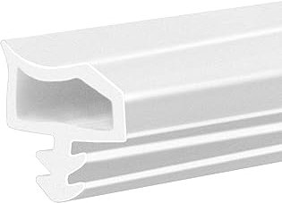 QWORK® 10M Weiß Türdichtung - Türrahmen Gummidichtung - Falzbreite 10mm Nutbreite 4mm - zur Reduzierung von Lärm und Staub