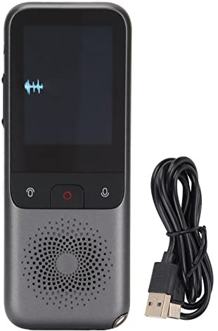 Intelligenter Sprachübersetzer, ABS 2 Wege Echtzeit Touchscreen Sprachfoto Übersetzungsgerät mit Mehreren Sprachen für Reiseunternehmen