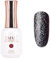 CÔEM - Premium Gel UV Nagellack langanhaltend für UV-Lampe - Gellack Shellac über 400 Farben (Glitzer, Metallic, Schimmernd) Nail Polish schnelltrocknend - Gelnagellack 15ml GP401 schwarz/glitzer