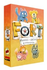 2Tomatoes Games | Fort: Dogs and Cats | Benötigt Fort-Basisspiel | Kartenspiel | Holen Sie Sich EIN Haustier | Bringen Sie Neue Strategien und Spaß in Ihre Spiele | 2-4 Spieler | Spanisch | Tiere