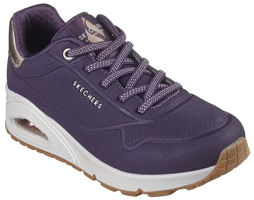 Skechers Femme Uno - Shimmer Away Basket, Violet, 38 EU