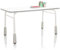 hjh OFFICE Kinderschreibtisch höhenverstellbar Kid GRO T Kinder- und Jugendschreibtisch Schülerschreibtisch 120x60 cm, Weiß/Grau 653753