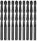 QUARKZMAN 10Pcs Forets Hélicoïdaux de 8mm (5/16) en Acier Rapide (HSS) Revêtus de Nitrure, pour Acier Inoxydable, Cuivre, Alliage d'Aluminium, Métal, Bois, Plastique, Noir