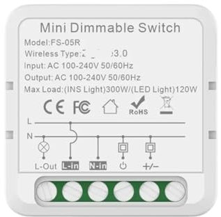 Interruttore domestico interruttore domestico intelligente 10A 100~240V 50/60Hz luminosità regolabile