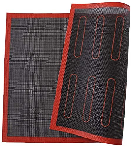 18 Eclairs Tapis de cuisson anti-adhésif en silicone pour four Outil de pâtisserie Cookie Pain Biscuits Puff Eclair