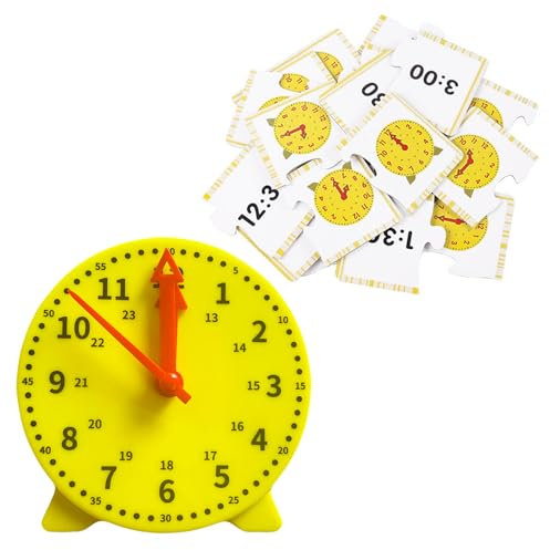 lernuhr Kinder,Uhr Lernen,Lernen Lernspielzeug Geschenk,Zeitunterrichts Schulbedarf,Geschenke zur Einschulung Junge Mädchen,Pädagogisches Geschenk