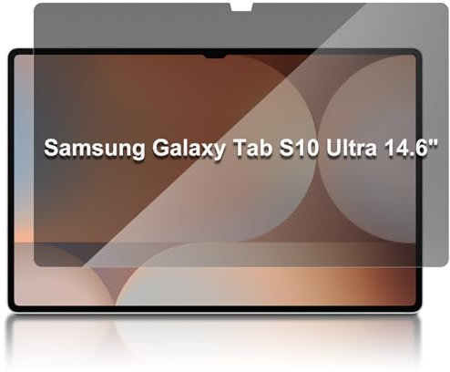 MiKoyi Privacy Screen Protector for Samsung Galaxy Tab S10 Ultra 2024 / S9 Ultra 14.6 Inch 2023 / Tab S8 Ultra 2022, Tempered Glass Screen Film Guard for 14.6“ Galaxy Tab S10 Ultra / S9 Ultra Tablet