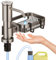 Dispensador jabon Cocina, dosificador jabon Cocina con Soporte para Esponja, Cabeza de Bomba giratoria de 360° con Tubo de extensión de 1 m, dispensador de jabon con Buena Fuerza de succión