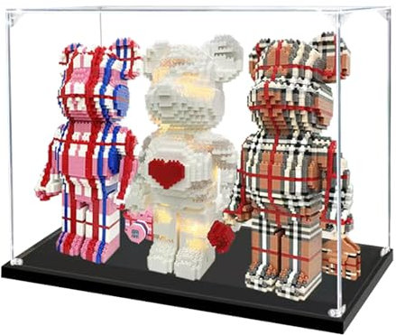 1 Stück 70x30x40cm 3mm Acryl Transparenter Staubdicht Vitrine,Große Display Boxen für Lego Modell POP Mart Labubu 400% Puppen