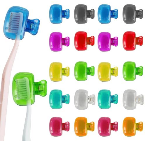 20 Pz Copri Spazzolino da Denti, Coprispazzolino da Viaggio, Copertura per Spazzolino Denti, Copritestina Spazzolino Elettrico, Custodia Spazzolino Protezione da Viaggio da Campeggio