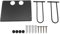TANIQIACA Wall Mounted Projector Shelf, Floating Aluminum Shelf for Routers, TV Boxes, DVD Players, and Cable Boxes, Easy to Install, Strong Load Bearing, Rounded Safe Edges (Black)