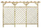 Gitterzaun mit Pergola-Oberteil 300x50x200cm - Kiefernholz imprägniert, langlebig & wetterfest - Ideal für Garten, Terrasse und Sichtschutz
