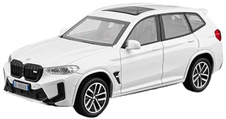 ZHRDWE Modellauto Metall 1:32 Für BMW X3M X3 IM SUV Druckgussmetallmodell Spielzeugauto Geschenk Jungen Und Jugendliche Spielzeugauto(White)