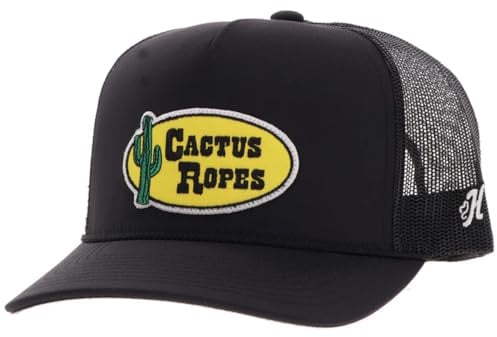 HOOey Men's Cactus Ropes Circle Patch Adjustable Snapback Hat