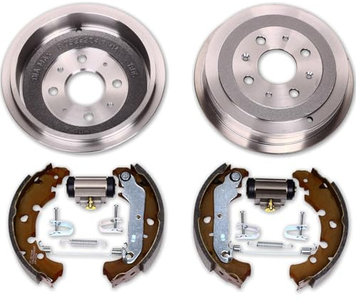 Bremstrommel Bremsbacken Radbremszylinder | 2x 252309, 2737727, 802353, 79230014 Kompatibel mit 500 (312_),Panda / Panda Classic (169_)