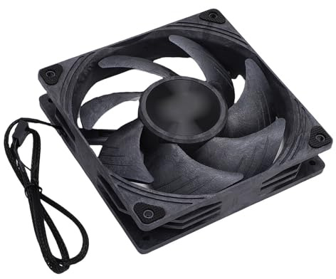 Elprico 140mm PC Fan, 3000RPM 4 Pin PWM High Airflow, Silent Computer Fan with Double Bearing for CPU Cooler and PC Case