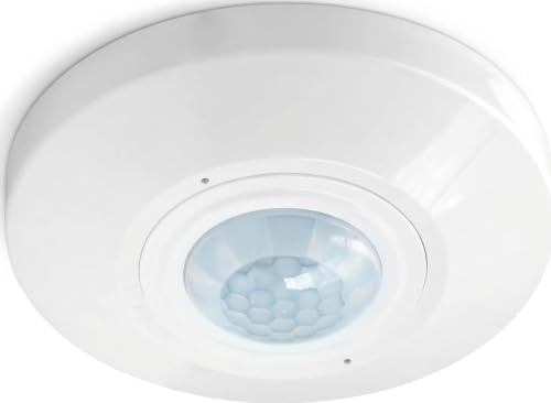 SENSKY PIR Bewegungsmelder Innen zur Deckenmontage, mit Dämmerungsmodus & Tagesmodus mit Nullleiter 230V/10A, 3 Parameter einstellbar (Empfindlichkeit, Dämmerung, Verzögerung), Reichweite 8-12m