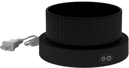 Generisch 2026 Heated Bowl Keeps Water Warm for Furry Robust Outdoor Bowls, Perfect for Cold Weather, Non-Slip Leak-Proof, Automatic Heating (Black, 13 cm)