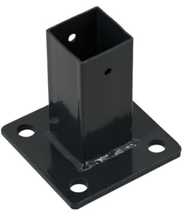 Galaflor - Pfostenträger Bodenplatte 40x40mm Bodenhülse Anthrazit RAL 7016