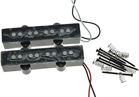 KAISH Alnico 5 J Bass Tonabnehmer Set 60er Vintage Sound 4 Saiten Jazz Bass Tonabnehmer