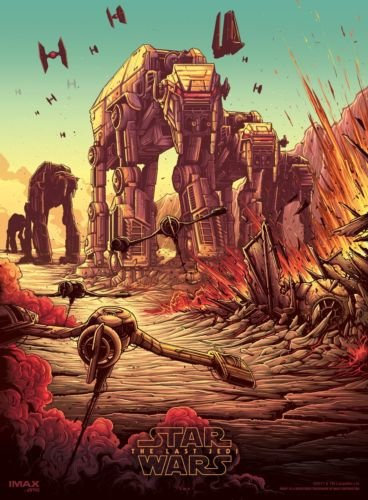 Star Wars Episode VIII The Last Jedi Exclusive 9.5 x 13 AMC IMAX Mini Promo Poster 2 of 4
