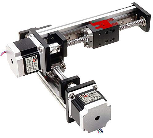 FUYU FSK40 Linear Stage Linear Guide Rail Slide Actuator Nema 23 XY Stage X=500mm Stroke,Y=300mm Stroke Ball Screw Mult-axis Module DIY for CNC[XY Stage-X2]