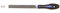 Flachfeile 200mm, Hieb 1, 2, 3, Kreuzhieb, Flachstumpffeile, Handfeile (Hieb 3)