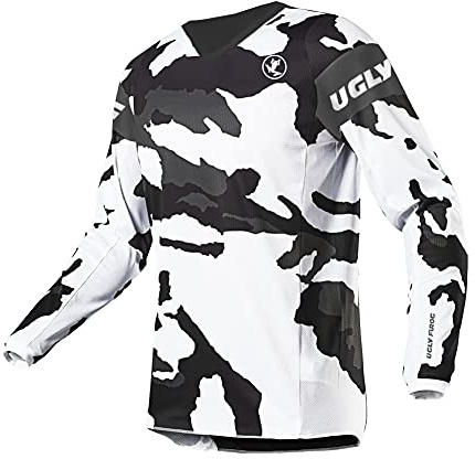 UGLY FROG -Camo Bunt Sport Radsport Trikots & Shirts Lange Ärme Downhill Jersey V-Kragen MTB/Motorrad Jersey