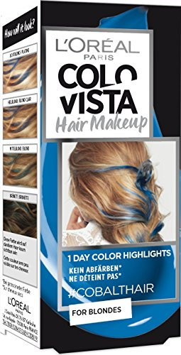 L'OrÃal Paris L'Oréal Paris Colovista Hair Makeup 1-Day-Color-Highlights 1 cobalthair