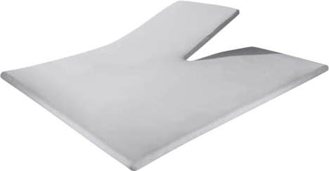 Sleeptime Splittopper Spannbettlaken 160x200 cm – 100% Jersey Baumwolle mit Elasthan – Grau – Atmungsaktiv, Hautfreundlich & Pflegeleicht – Für Boxspringbetten & Topper