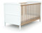 AT4 - Cuna bebé evolutiva ESSENTIEL madera - Blanco/Haya Barnizada - 70 x 140-144 x 74,5 x 79 cm