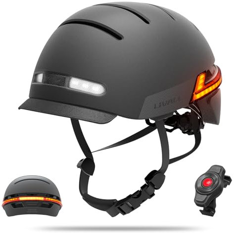 LIVALL BH51M Neo Smart Bluetooth-Fahrradhelm mit Lautsprechern und integriertem Mikrofon, Fahrradhelm mit intelligenten Blinkern, Sturzerkennung, Fahrradhelm mit Visier