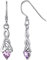 ChicSilver 925 Silber Tropfen Keltischer Knot Ohrring Juni Empfindliche Ohren Geburtstag Muttertagsgeschenk Zarten Schmuck für Frauen