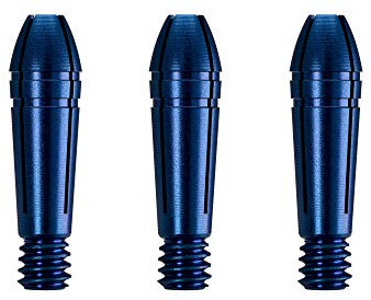 Mission Titan Fox Dart-Schäfte aus Titan, Aluminium, Blau, nur 3 Ersatz-Tops