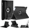 World biz Rotating Case for iPad Mini 5 Mini 4, iPad Mini5 (2019) iPad Mini4 (2015) 360 Degree Rotation Stand Shockproof Protective Cover With Auto Sleep Wake Function (Black)