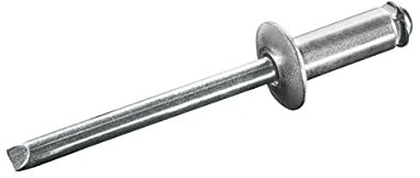 GOEBEL® - 500 x Spreizblindnieten Aluminium/Stahl (Ø x L) 4,0 x 20,0 mm mit Flachkopf - Spreiznieten - Nieten - STAR