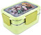 Roffatide Anime Demon Slayer All-in-One-Bento-Boxen Agatsuma Kamado Tanjirou Nezuko Zenitsu Hashibira Inosuke Lunchbox-Behälter für Lebensmittel, Obst, Snacks