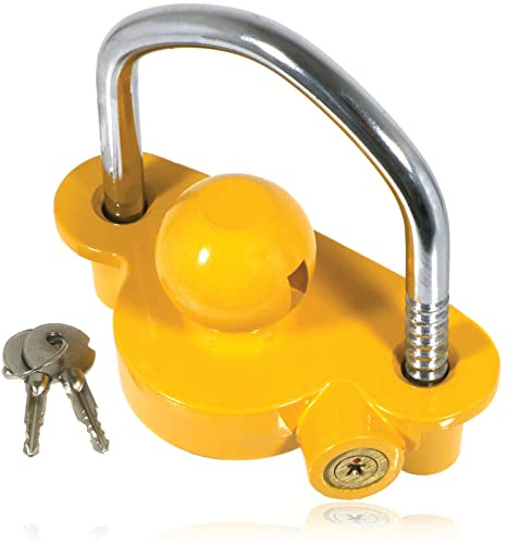 SPARES2GO Tow Ball Lock Caravan Trailer Hitch Heavy Duty Universal Coupler Horse Box