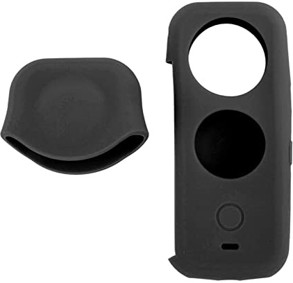 Zunate Silikonhülle für One X2, Kamera-Schutzhülle und Objektivabdeckung, Kamera-Silikonschutz, Staubdichte, Kratzfeste Abdeckung für One X2(Schwarz)