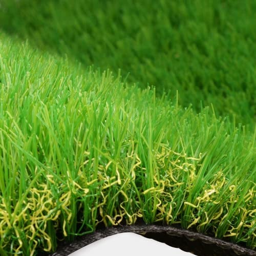 OROOTL Gazon artificiel - Tapis de gazon synthétique réaliste pour jardin, paysage, chien, animaux domestiques - Pour terrasse, balcon, extérieur et intérieur - Auto-drainant