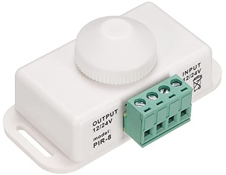 sourcing map LED Bewegungssensor Schalter DC 12-24V 30A PIR Infrarot Körpererkennung Timer Controller schalterbelegung Sensor Schalter für Automatische Glühbirnen LED Streifen Weiß