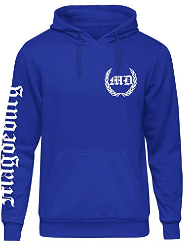 Magdeburg über Alles Herren Kapuzenpullover | Magdeburg Pullover - Trikot Ultras Sport Hoodie | Blau (M)