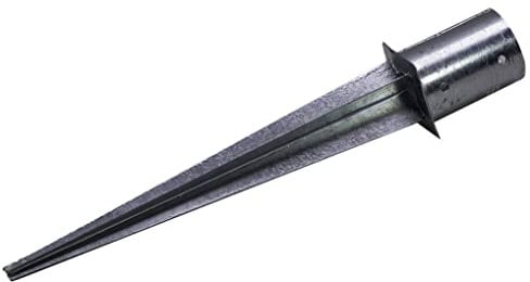 Pfostenträger Einschlaghülse rund für Rundpfosten 80 oder 100 mm Gesamtlänge 75 cm (Ø 81 mm)