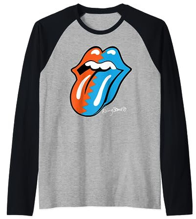 Rolling Stones Langue Zig Zag 89 Manche Raglan