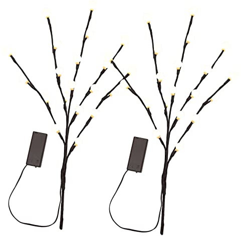 HOMSFOU 40 Led Vase Branch Lights Battery Operated Decorative Lights for Home Night Lamp Tree Branch Design