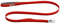RUFFWEAR Front-Leine, leicht, 1,5 m, Starke Leine mit gepolstertem Griff und sicherem drehbarem Crux-Clip, kompaktes, flaches Tubelok-Gurtband, Red Canyon