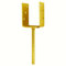 U Shape Post Support Size: 151mm (6) Gold (Pack of: 6) Base Bracket Heavy Duty Concrete-in Fence, Decking Anchor