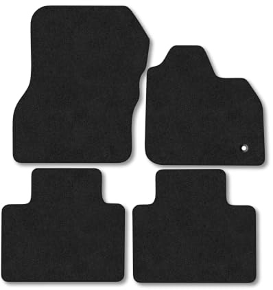 Renault Zoe (2021-2024) [Electric] Carpet Car Mats | Black Edge Trim Tailored Fit Floor Mats Full Coverage Protection Accessories Easy Clean Anti Slip Made in the UK