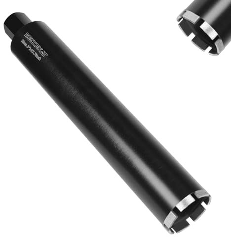 3 Diamond Core Drill Bit with 17-3/4 Total Length, 1-1/4-7 Thread, Laser-Welded Segments for High-Performance Drilling Cured Concrete, Brick, Stone, Masonry Walls and Floors